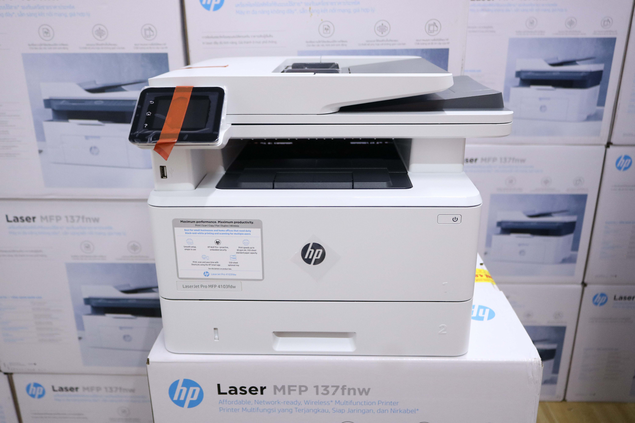 Hình ảnh chi tiết Máy in đa năng HP LaserJet Pro MFP 4103fdw - 2Z629A (Print/ Copy/ Scan/ Fax/ Wifi) - Ảnh số 2