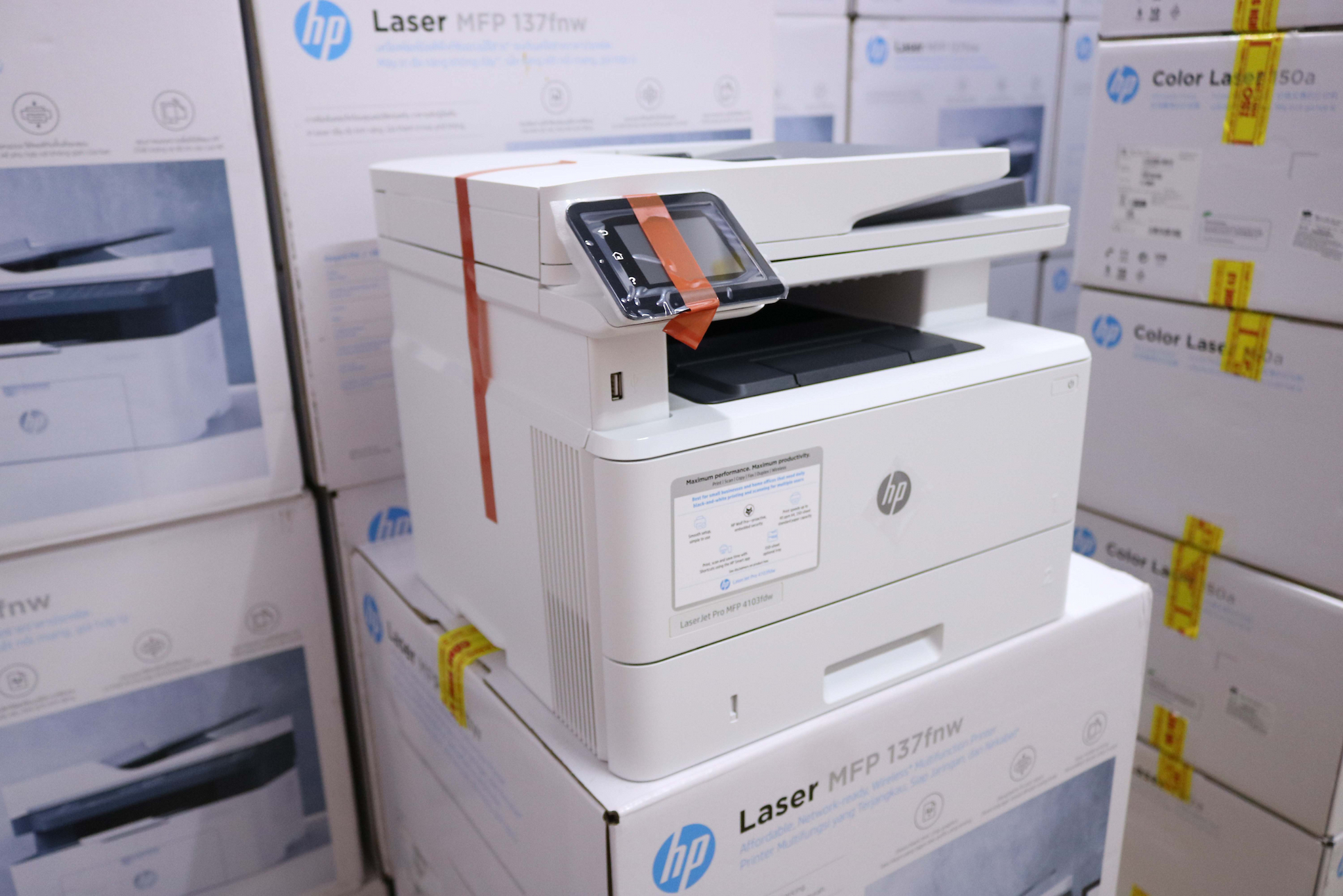 Hình ảnh chi tiết Máy in đa năng HP LaserJet Pro MFP 4103fdw - 2Z629A (Print/ Copy/ Scan/ Fax/ Wifi) - Ảnh số 4