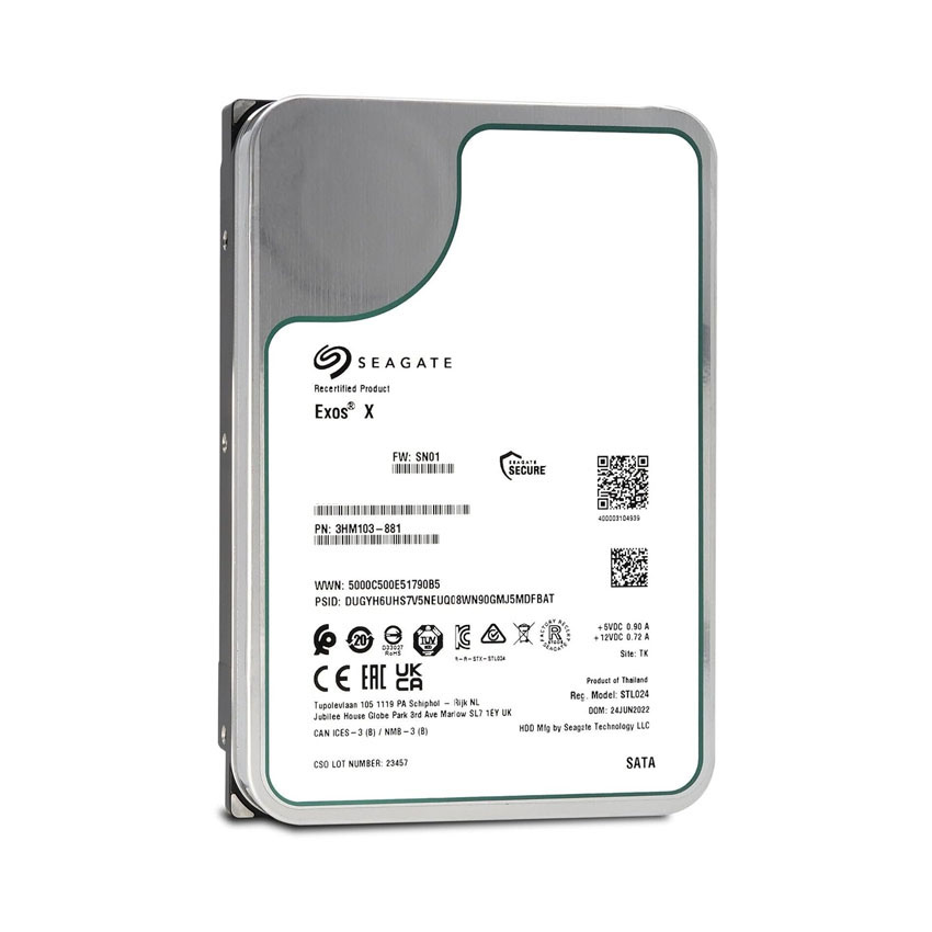 Hình ảnh chi tiết Ổ cứng HDD Seagate Exos 10TB (ST10000NM017B) - Ảnh số 1