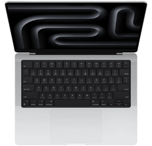 Hình ảnh chi tiết MÁY TÍNH XÁCH TAY(MBP) APPLE M4 PRO CHIP/12C CPU/16C GPU/24GB/512GB SSD/14.2"/70W/BẠC (SILVER)(MX2E3SA/A) - Ảnh số 2