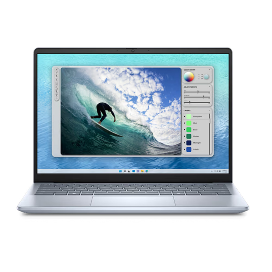 Hình ảnh chi tiết [N5440- C5U165W11IBD2] MÁY TÍNH XÁCH TAY DELL INSPIRON 14 5440 (INTEL CORE 5 120U, 16GB, 512GB SSD, 14.0" 2.2K, NVMX570A/2GB, WIN11, OFFICE HS 21, ICE BLUE, P185G001)* - 01Y - Ảnh số 4