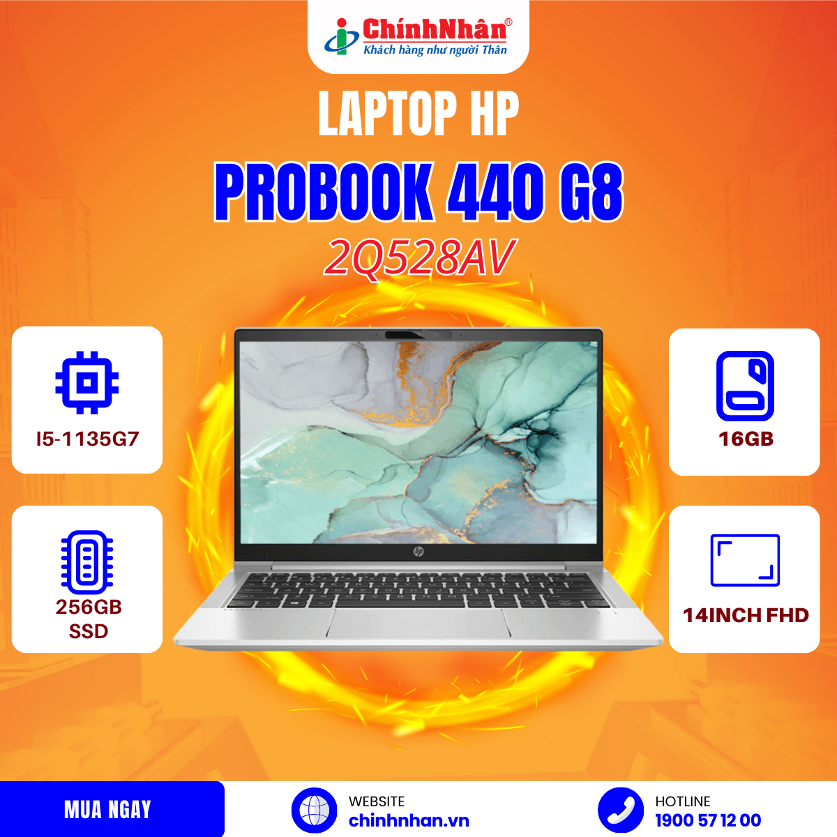 Hình ảnh chi tiết Laptop HP ProBook 440 G8 I5- 1135G7/ 16GB RAM/ 256GB SSD/14INCH FHD/WIN 10 HOME 64/ 3Y/2Q528AV - Ảnh số 11