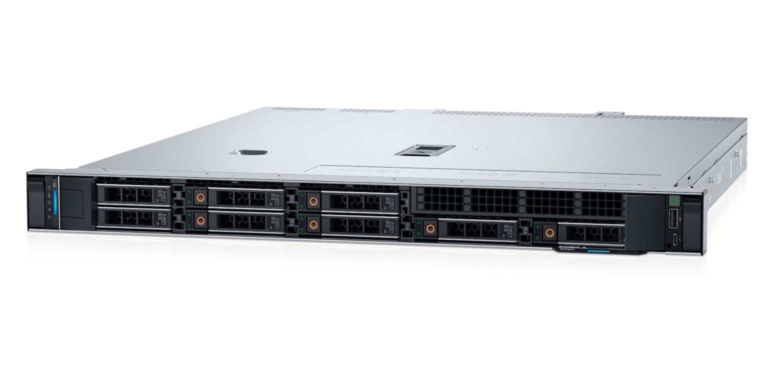 Hình ảnh chi tiết MÁY TÍNH CHỦ DELL POWEREDGE R360 8X2.5IN/INTEL XEON E-2414/NO RAM /NO HDD/PERC H755/8X DVD-ROM/PS 600W/BRC 5720 DUAL PORT/IDRAC9/48M PRO - Ảnh số 1