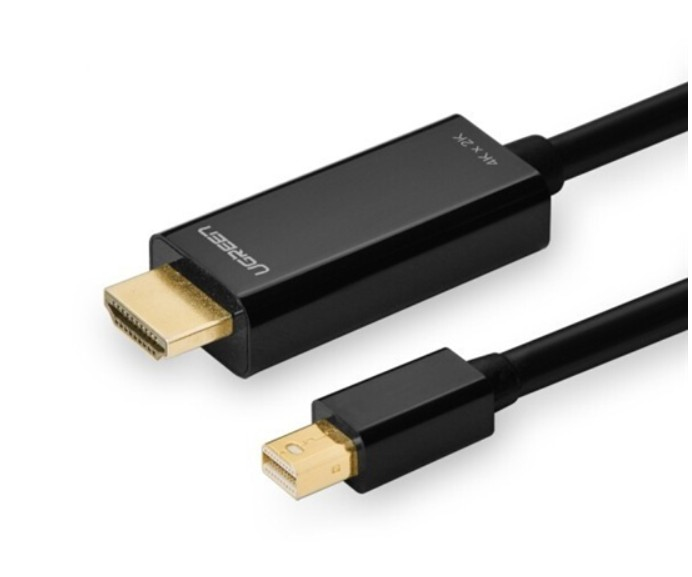 Hình ảnh chi tiết DÂY CHUYỂN ĐỔI CÓ CHIPSET MINI DISPLAYPORT SANG HDMI, MÀU ĐEN, DÀI 1.5M UGREEN (20848) - Ảnh số 1