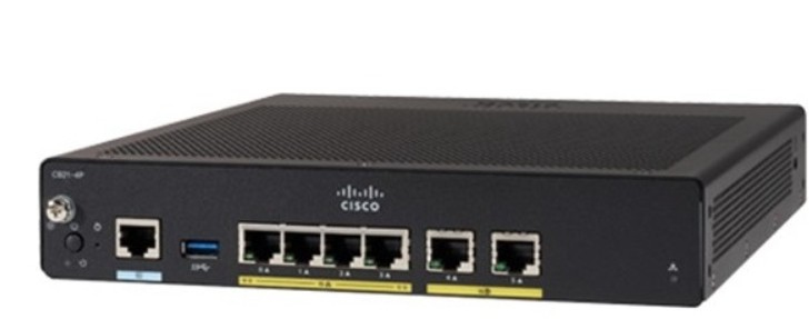 Hình ảnh chi tiết Bộ định tuyến dữ liệu Cisco C921,IPBase Lic,PcordEU,IOS Unversal_C921-4P - Ảnh số 1