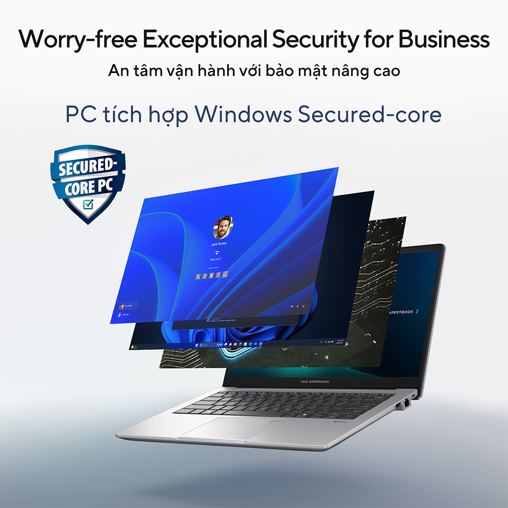 Hình ảnh chi tiết Laptop ASUS ExpertBook P1 P1403CVA-i516-63WS i5-13420H/16GD5/512G-SSD/W11H/Office/2Y-OSS/XÁM - Ảnh số 5