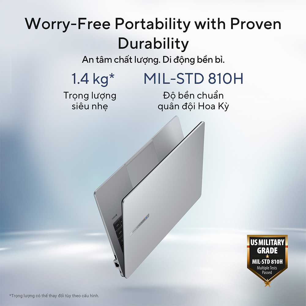 Hình ảnh chi tiết Laptop ASUS ExpertBook P1 P1403CVA-i516-63WS i5-13420H/16GD5/512G-SSD/W11H/Office/2Y-OSS/XÁM - Ảnh số 6