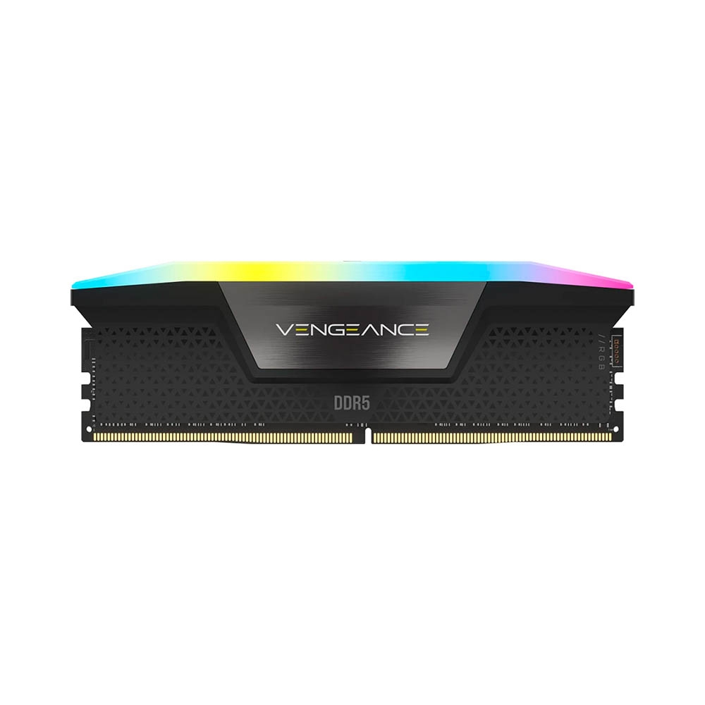 Hình ảnh chi tiết Bộ nhớ trong Corsair DDR5,6000MHz 96GB (2x48GB)DIMM,VENGEANCE RGB Black Heatspreader,RGB LED,1.4V/CMH96GX5M2E6000C36 - Ảnh số 1