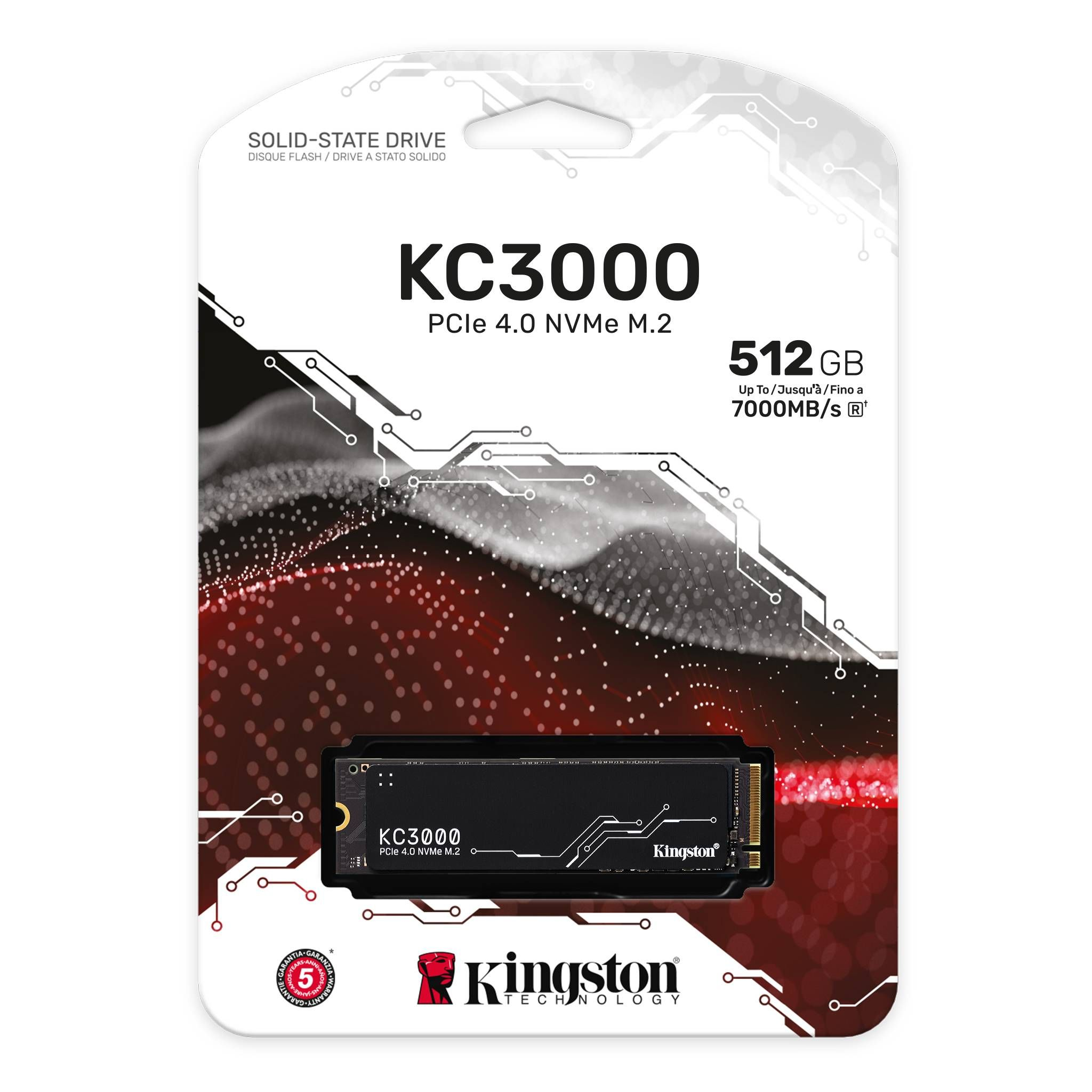 Hình ảnh chi tiết Ổ đĩa cứng gắn trong máy vi tính hiệu KINGSTON 2048G KC3000 PCle 4.0 SSD (SKC3000D/2048G) - Ảnh số 1