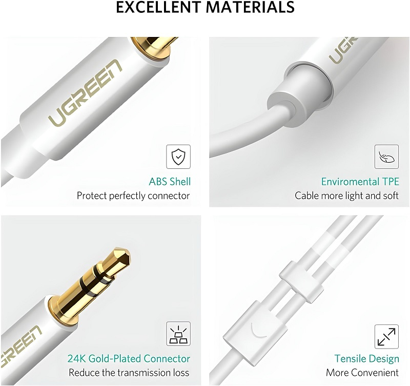 Hình ảnh chi tiết Cáp dữ liệu AV 3.5mm sang 2 đầu 3.5mm - Ảnh số 4