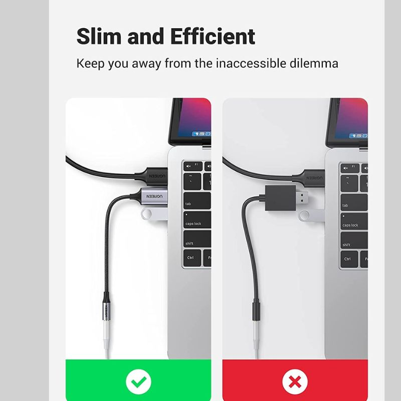 Hình ảnh chi tiết Cáp dữ liệu Usb 2.0 sang AV 3.5mm dài 25cm Ugreen (30757) - Ảnh số 5