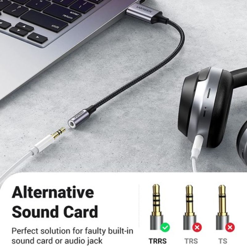 Hình ảnh chi tiết Cáp dữ liệu Usb 2.0 sang AV 3.5mm dài 25cm Ugreen (30757) - Ảnh số 7