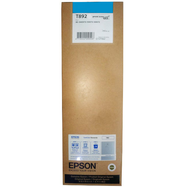 Hình ảnh chi tiết MỰC IN EPSON SC-S4/6/80670 CYAN IC (700ML) ( P/N C13T892200 ) - Ảnh số 1