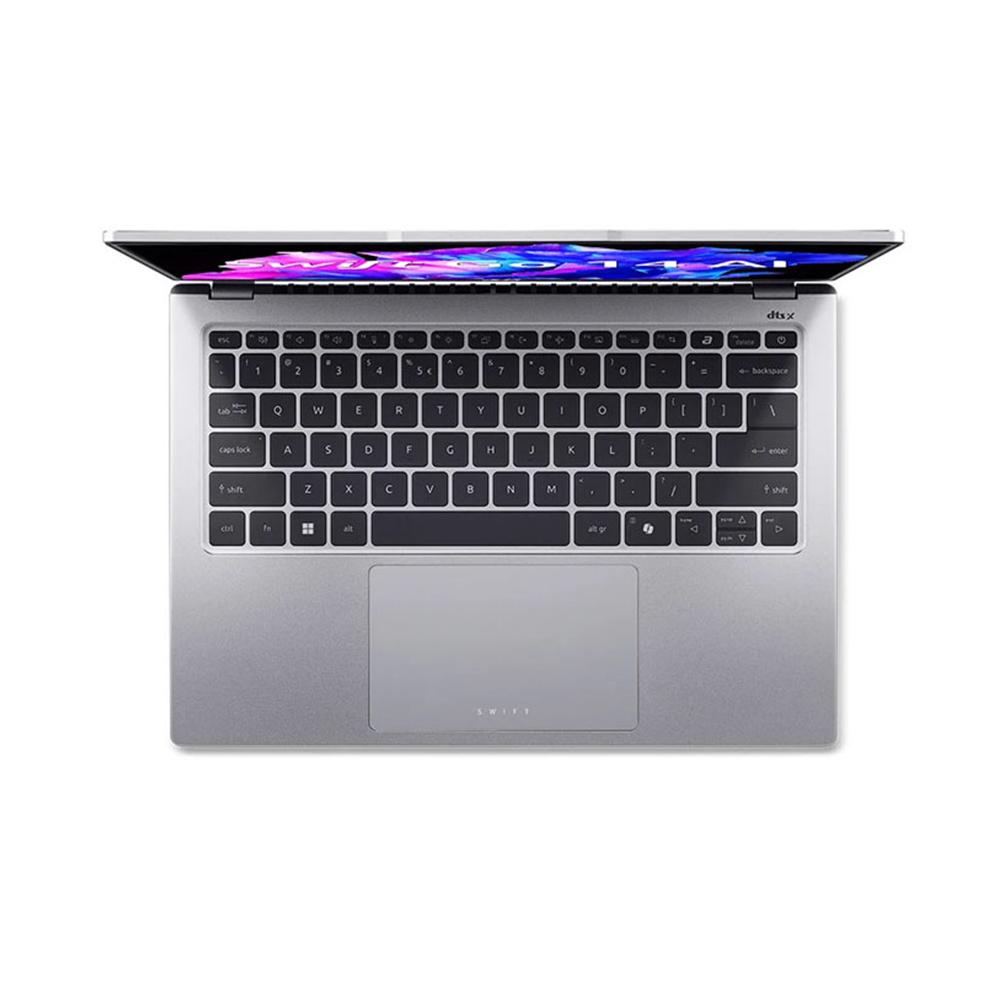 Hình ảnh chi tiết [NX.KSGSV.002] MÁY TÍNH XÁCH TAY ACER SWIFT GO 14 SFG14-73-75YM U7-155H/16GD5/512GSSD/14" 2.8K/OLED/FP/4C/W11SL/BẠC - Ảnh số 4