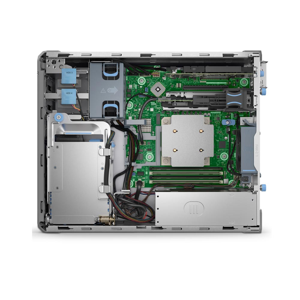 Hình ảnh chi tiết MÁY TÍNH CHỦ DELL POWEREDGE DELL T160 3X3.5IN INTEL XEON E-2414 2.6G/16GB RAM /NO HDD/IDRAC9, BASIC 16G/RAID S160/ POWERCORD/ BC5720DP 1GBE LOM/DVD-ROM EXT/PSU 300W/3YEARS - Ảnh số 3