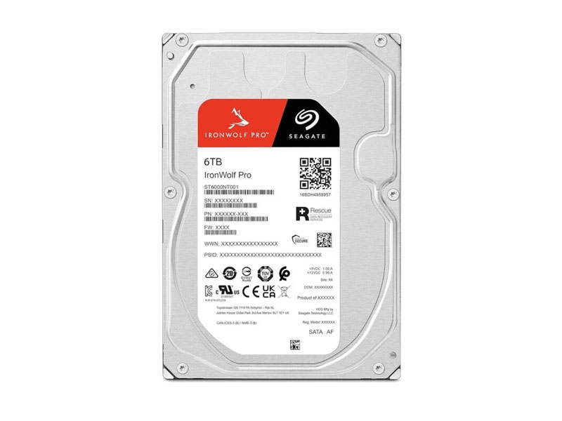 Hình ảnh chi tiết Ổ đĩa cứng gắn trong SEAGATE HDD ST6000NT001 6000GB IronWolf Pro - Ảnh số 1