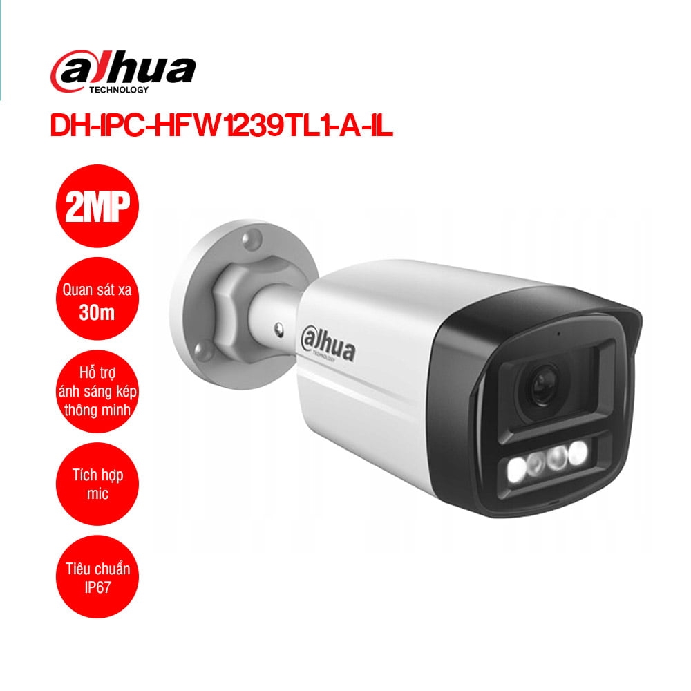 Hình ảnh chi tiết CAMERA DH-IPC-HFW1239TL1-A-IL - Ảnh số 1