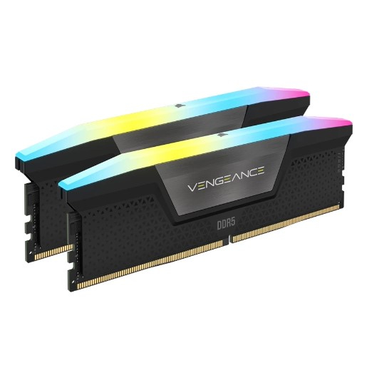 Hình ảnh chi tiết BỘ NHỚ TRONG CORSAIR DDR5,5600MHZ 32GB (2X16GB) DIMM,VENGEANCE RGB DDR5 BLACK HEATSPREADER,RGB LED,1.25V/CMH32GX5M2B5600C40K - Ảnh số 1