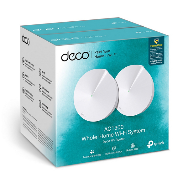 Hình ảnh chi tiết THIẾT BỊ THU PHÁT VÔ TUYẾN BĂNG TẦNG 2.4/5GHZ TP-LINK, DECO M5 (2PACK) - Ảnh số 1