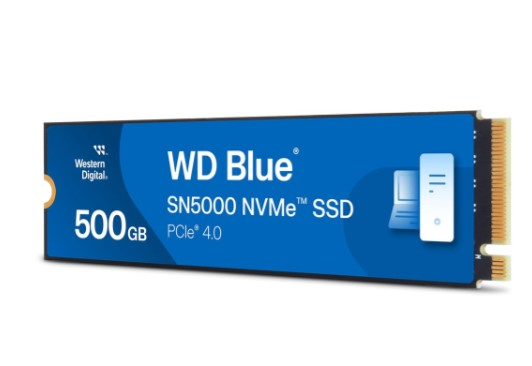 Hình ảnh chi tiết Ổ CỨNG GẮN TRONG SSD WD BLUE SN5000 NVME SSD 500GB PCIE GEN 4X4, 5Y WTY_WDS500G4B0E - Ảnh số 1