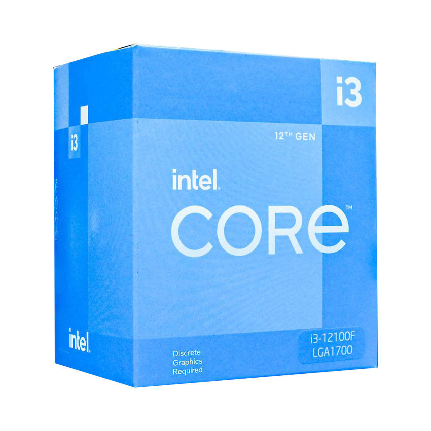 Hình ảnh chi tiết CHÍP VI XỬ LÝ INTEL CORE I3 12100F - 3.30GHZ (BX8071512100F S RL63)+QUẠT - Ảnh số 1