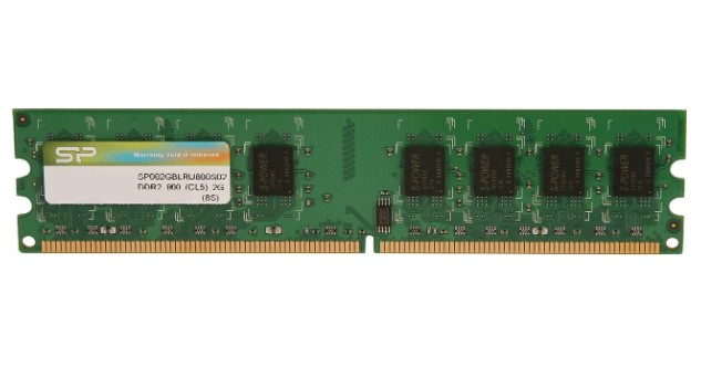Hình ảnh chi tiết S2P1A] RAM SILICON DDR2 2GB/800 PC (SP002GBLRU800S02)(16 CHÍP) - Ảnh số 1