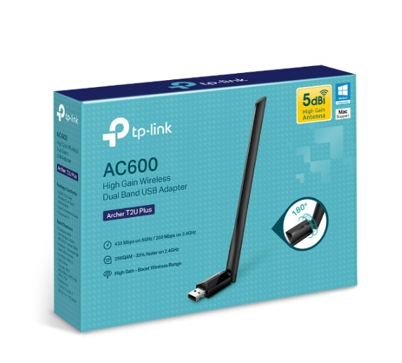 Hình ảnh chi tiết THIẾT BỊ THU PHÁT VÔ TUYẾN TP-LINK 2.4GHz/5GHz, ARCHER T2U PLUS - Ảnh số 1
