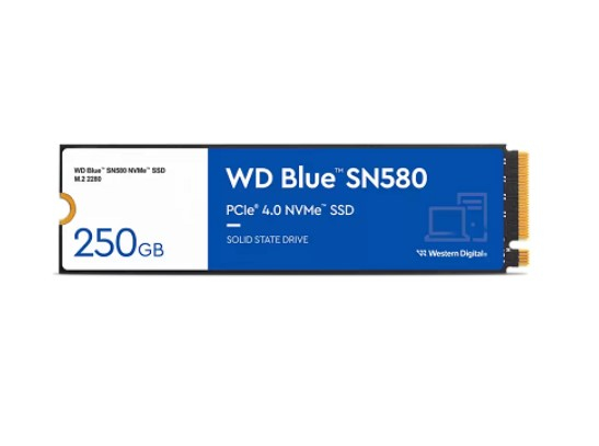 Hình ảnh chi tiết Ổ CỨNG WESTERN SSD 250GB SN580 NVME, MÀU XANH - BLUE (WDS250G3B0E) - Ảnh số 1
