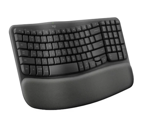Hình ảnh chi tiết BÀN PHÍM (KEYBOARD) LOGITECH WAVE KEYS ERGONOMIC WIRELESS/ BLUETOOTH/ ĐEN (GRAPHITE)(920-012281) - Ảnh số 1
