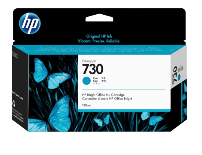 Hình ảnh chi tiết P2V62A: HỘP MỰC ĐÃ CÓ MỰC IN HP 730 130-ML CYAN INK CARTRIDGE - Ảnh số 1