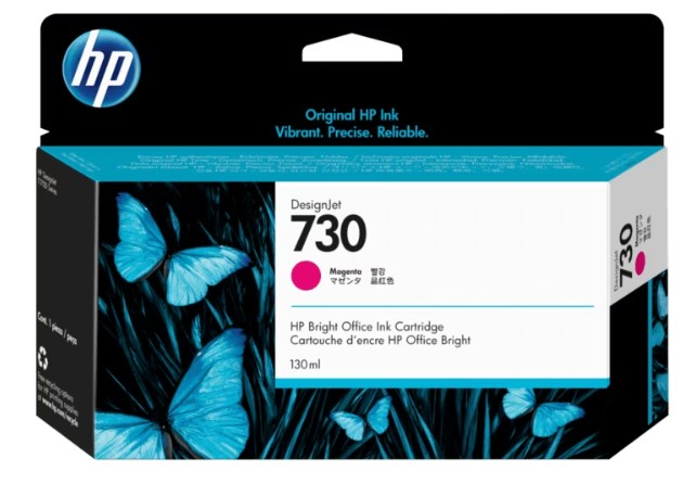 Hình ảnh chi tiết P2V63A: HỘP MỰC ĐÃ CÓ MỰC IN HP 730 130-ML MAGENTA INK CARTRIDGE - Ảnh số 1