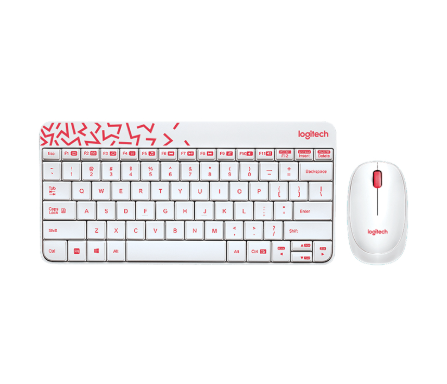 Hình ảnh chi tiết Bộ bàn phím chuột không dây Logitech MK240 trắng - Ảnh số 1