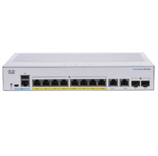 Hình ảnh chi tiết THIẾT BỊ CHUYỂN MẠCH CBS350-8T-E-2G-EU (CBS350 MANAGED 8-PORT GE, EXT PS, 2X1G COMBO) - Ảnh số 1