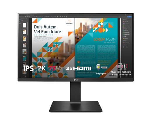 Hình ảnh chi tiết MÀN HÌNH MÁY TÍNH IPS LG 24QP550-B.ATV - Ảnh số 1