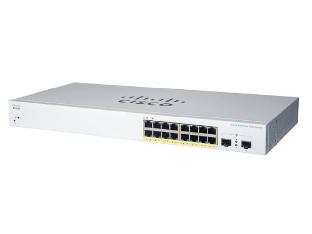 Hình ảnh chi tiết Thiết bị chuyển mạch Cisco Catalyst 1300 16-port GE, 2x1G SFP, PCordUK_C1300-16T-2G - Ảnh số 1