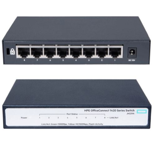 Hình ảnh chi tiết THIẾT BỊ CHUYỂN MẠCH HPE 1420 - 8G SWITCH_JH329A - Ảnh số 1