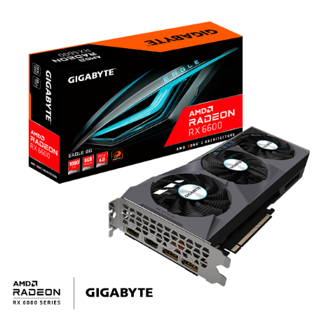 Hình ảnh chi tiết CẠC MÀN HÌNH GIGABYTE 8GB GV-R66EAGLE-8GD - Ảnh số 1
