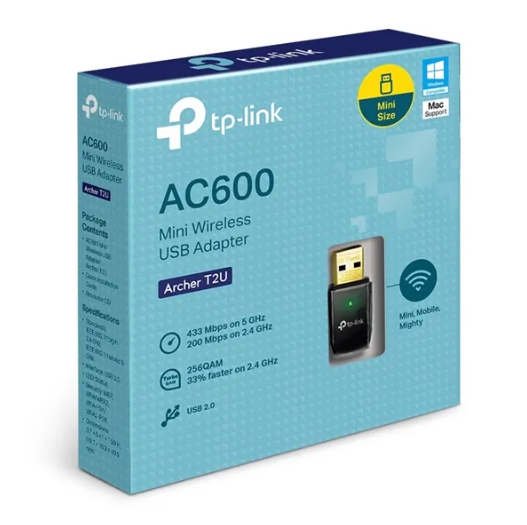 Hình ảnh chi tiết THIẾT BỊ THU PHÁT VÔ TUYẾN BĂNG TẦN 2.4 GHZ/5GHZ, TP-LINK ARCHER T2U NANO - Ảnh số 1