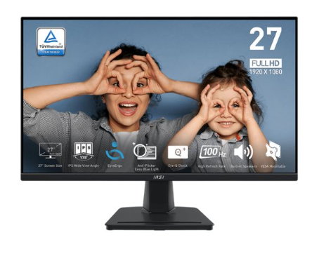 Hình ảnh chi tiết MÀN HÌNH VI TÍNH (LCD) MSI PRO MP275 27INCH/ FHD/ IPS/ 1ms(MPRT)/ 300cd/M2/ 100Hz/ HDMI/VGA/AUDIO/SPEAKER/ĐEN (3PC3) (PROMP275) - Ảnh số 1