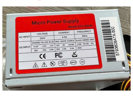 Hình ảnh chi tiết NGUỒN MÁY VI TÍNH MICRO 500W - Ảnh số 1