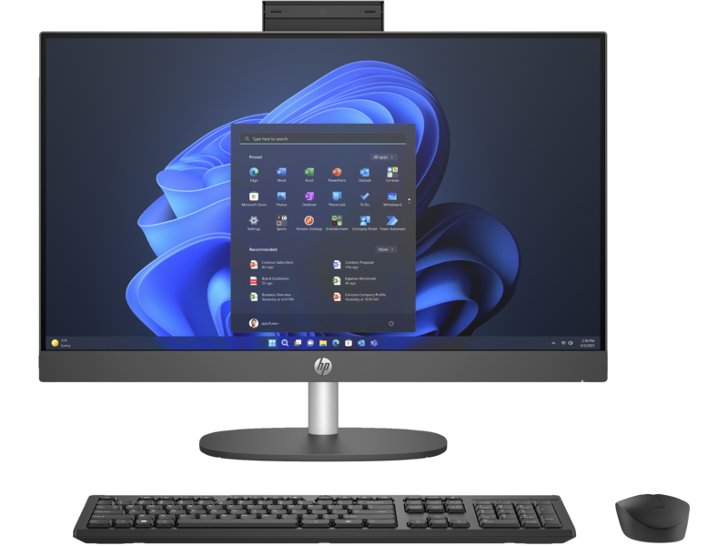 Hình ảnh chi tiết [AY2G7PT] MÁY TÍNH ĐỂ BÀN (PC) HP PROONE 240 G10 AIO CORE U7-155U/16G/512GSSD/23.8FHD/IPS/WL/BT/WL_KB/WL_M/W11SL/ĐEN - 01Y - Ảnh số 1
