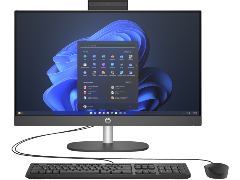 Hình ảnh chi tiết MÁY TÍNH ĐỂ BÀN (PC) HP PROONE 240 G10 AIO I7-1355U/ 8G/ 512GSSD/23.8FHD/ IPS/ WL/ BT/ KB/ M/ W11SL/ ĐEN(8W310PA) - 01Y - Ảnh số 1