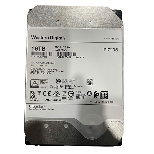 Hình ảnh chi tiết Ổ CỨNG MÁY VI TÍNH HIỆU WESTERN DIGITAL ULTRASTAR LOẠI WUH722016CLE6L4, 16TB - Ảnh số 1
