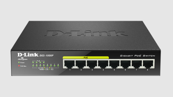 Hình ảnh chi tiết Switch 8 cổng Dlink DGS-1008P - Ảnh số 1