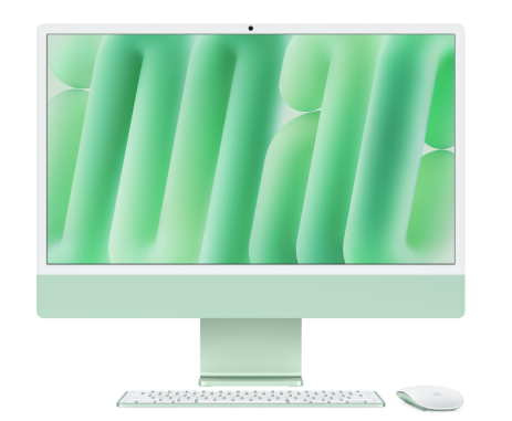 Hình ảnh chi tiết MÁY TÍNH ĐỂ BÀN APPLE IMAC, M4, 10 CORE CPU/10 CORE GPU, 16GB MEMORY, 512GB SSD, 16 CORE NEUTRAL ENGINE, 24" 4.5K RETINA, MAGIC KEYBOARD, MAGIC MOUSE, MACOS, GREEN, 1Y WTY_MWV03SA/A - Ảnh số 1