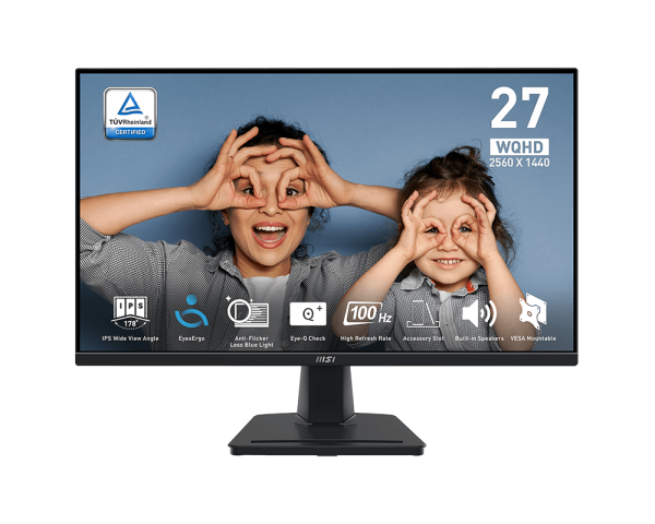Hình ảnh chi tiết MÀN HÌNH VI TÍNH (LCD) MSI PRO MP275Q 27 INCH/ QHD/ IPS/ 1ms(MPRT)/ 300cd/m2/100Hz/2HDMI/DP/AUDIO/SPEAKER/ĐEN (3PC3)(PROMP275Q) - Ảnh số 1