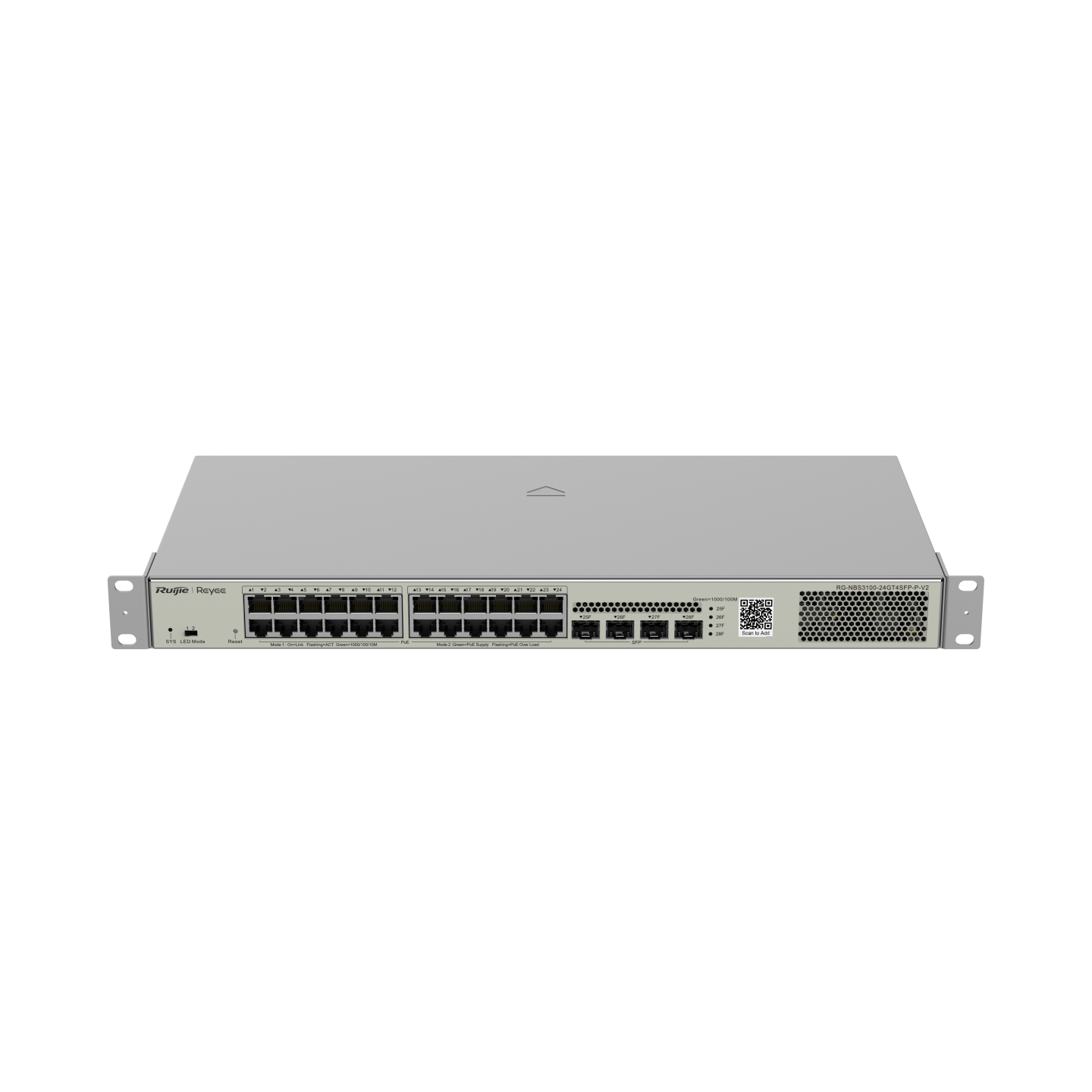 Hình ảnh chi tiết Thiết bị chuyển mạch switch Ruijie RG-NBS3100-24GT4SFP-P-V2 - Ảnh số 1