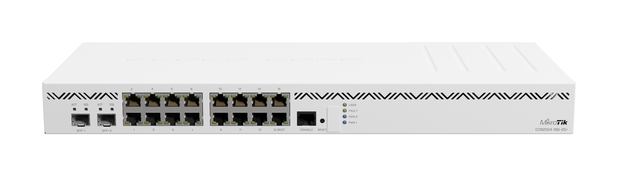 Hình ảnh chi tiết Thiết bị định tuyến MikroTik; Ký hiệu: CCR2004-16G-2S+ - Ảnh số 1
