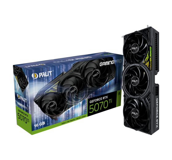 Hình ảnh chi tiết CARD VGA của máy vi tính hiệu PALIT RTX5070Ti GAMINGPRO 16GB GDDR7 256bit 3 - DP HDMI V1 - Ảnh số 1