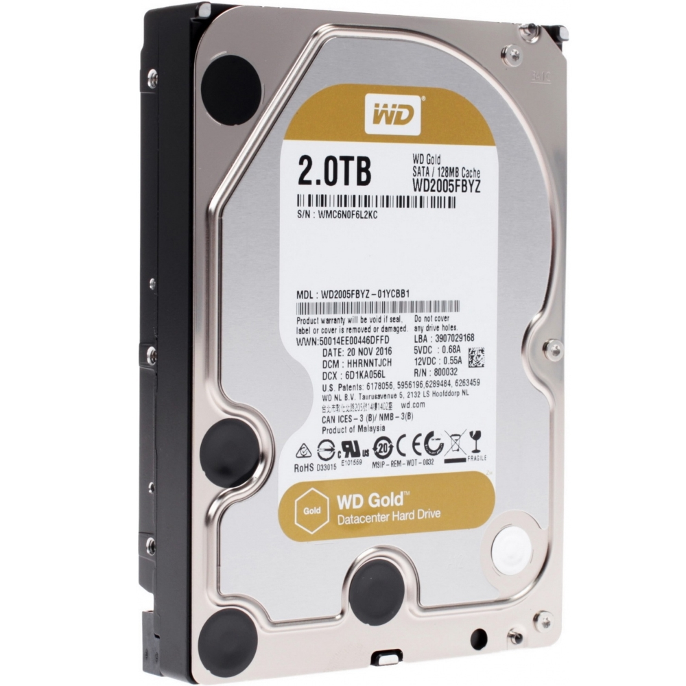 Hình ảnh chi tiết Western 2TB Gold WD2005FBYZ - Ảnh số 1